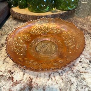 Vintage Marigold Carnival Glass